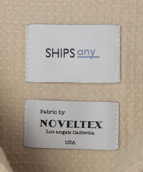SHIPS any（シップス エニィ）の「SHIPS any:〈洗濯機可能〉NOVELTEX リネン/コットン ワッフル シャツ ジャケット◇（その他アウター・メンズ・ブラック/ナチュラル・SMALL/LARGE/MEDIUM）」の18枚目の写真