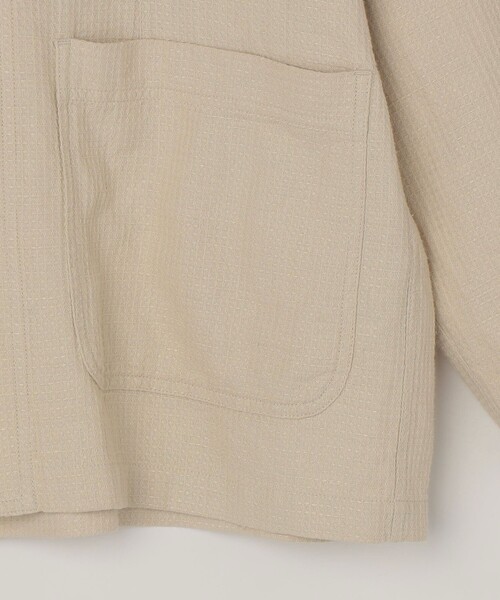 SHIPS any（シップス エニィ）の「SHIPS any:〈洗濯機可能〉NOVELTEX リネン/コットン ワッフル シャツ ジャケット◇（その他アウター・メンズ・ブラック/ナチュラル・SMALL/LARGE/MEDIUM）」の16枚目の写真