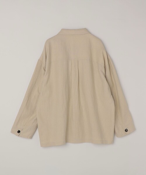 SHIPS any（シップス エニィ）の「SHIPS any:〈洗濯機可能〉NOVELTEX リネン/コットン ワッフル シャツ ジャケット◇（その他アウター・メンズ・ブラック/ナチュラル・SMALL/LARGE/MEDIUM）」の15枚目の写真