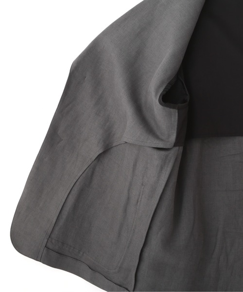 MARGARET HOWELL（マーガレットハウエル）の「COMPACT LINEN TWILL（テーラードジャケット・メンズ・グレー・SMALL/MEDIUM/LARGE）」の6枚目の写真