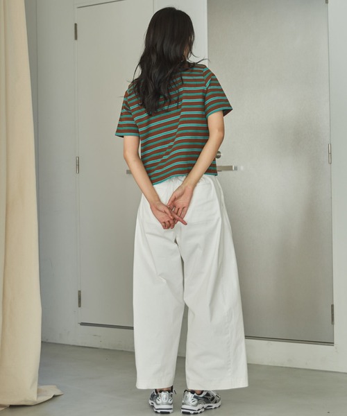 Doux archives(ドゥアルシーヴ)の「【ZOZO限定】マルチボーダーカットソー(Tシャツ/カットソー・レディース・ネイビー/ブラウン/ブラック・FREE)」の12枚目の写真