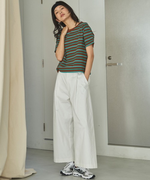 Doux archives(ドゥアルシーヴ)の「【ZOZO限定】マルチボーダーカットソー(Tシャツ/カットソー・レディース・ネイビー/ブラウン/ブラック・FREE)」の13枚目の写真