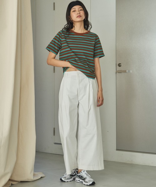 Doux archives(ドゥアルシーヴ)の「【ZOZO限定】マルチボーダーカットソー(Tシャツ/カットソー・レディース・ネイビー/ブラウン/ブラック・FREE)」の16枚目の写真