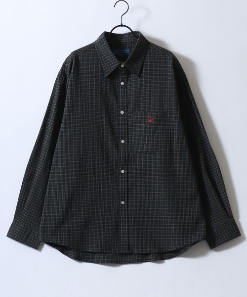 BEVERLY HILLS POLO CLUB(ビバリーヒルズポロクラブ)の「BEVERLY HILLS POLO CLUB/ビバリーヒルズポロクラブ オーバーサイズ ハイツイストコットン ワンポイント刺繍 無地 チェック ストライプ レギュラーカラーシャツ 長袖シャツ レディース メンズ(シャツ/ブラウス・メンズ・スミクロ/ベージュ系その他2/ブルー/オフホワイト/ベージュ系その他/ブラック系その他/ブルー系その他・M/LL/L)」の11枚目の写真
