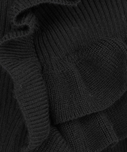 CLANE(クラネ)の「CLANE/クラネ/FRILL SLEEVE KNIT TOPS(ニット/セーター・レディース・グレー/ブラック/その他24・1)」の8枚目の写真