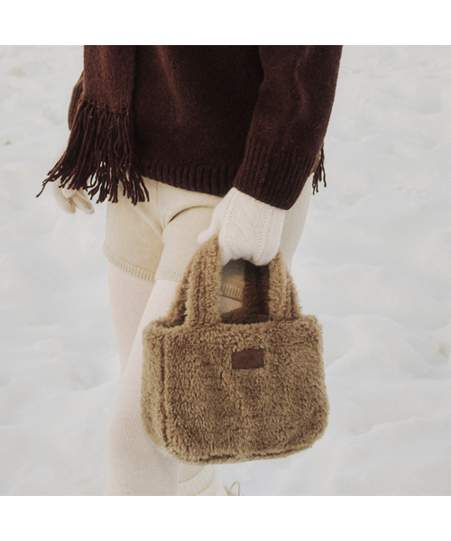 FOLNUA（フォルニュア）の「MINI MARSH BAG [3COLOR]（トートバッグ・レディース・ダークブラウン/キャメル/ベージュ・FREE）」の2枚目の写真