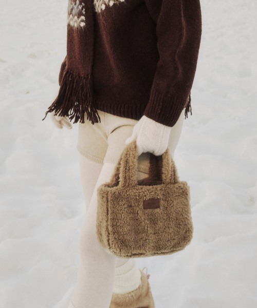 FOLNUA（フォルニュア）の「MINI MARSH BAG [3COLOR]（トートバッグ・レディース・ダークブラウン/キャメル/ベージュ・FREE）」の6枚目の写真