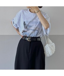 オーバーサイズフォトTシャツ