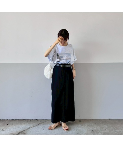 Flugge（フラッジー）の「オーバーサイズフォトTシャツ（Tシャツ/カットソー・レディース・ホワイト/グレー・FREE）」の15枚目の写真