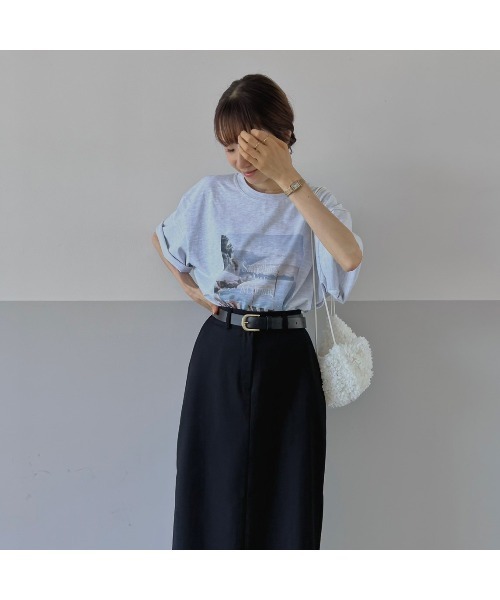 Flugge（フラッジー）の「オーバーサイズフォトTシャツ（Tシャツ/カットソー・レディース・ホワイト/グレー・FREE）」の18枚目の写真