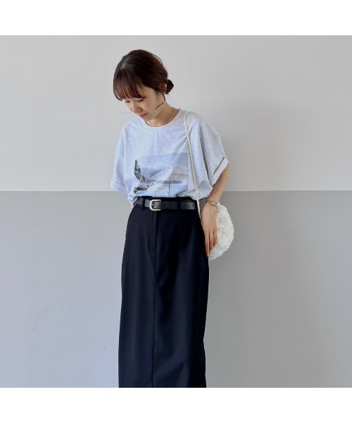 Flugge（フラッジー）の「オーバーサイズフォトTシャツ（Tシャツ/カットソー・レディース・ホワイト/グレー・FREE）」の19枚目の写真
