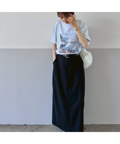 Flugge（フラッジー）の「オーバーサイズフォトTシャツ（Tシャツ/カットソー・レディース・ホワイト/グレー・FREE）」の21枚目の写真