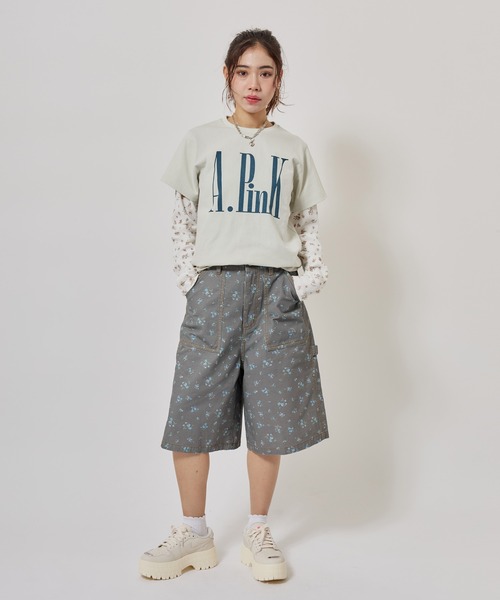 atmos pink(アトモスピンク)の「atmos pink Layered Print LS T-shirt / アトモス ピンク レイヤード プリント LS T-シャツ(Tシャツ/カットソー・レディース・ブラック/ホワイト・FREE)」の11枚目の写真