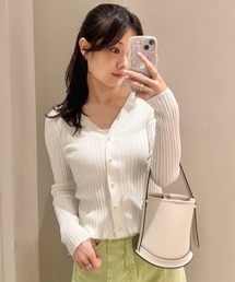 FRAY I.D（フレイアイディー）の「コットンモダールアンサンブルニット（ニット/セーター・レディース）」