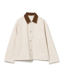 襟コーデュロイ カバーオール ジャケット
