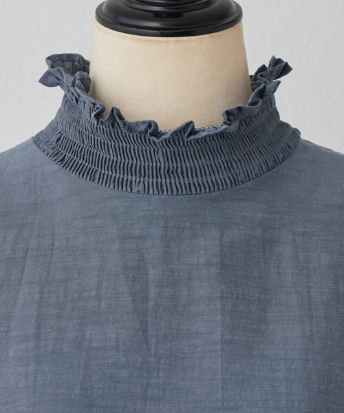 BEARDSLEY（ビアズリー）の「モックネックシャーリングワンピース（ワンピース・レディース・グレー・FREE）」の13枚目の写真