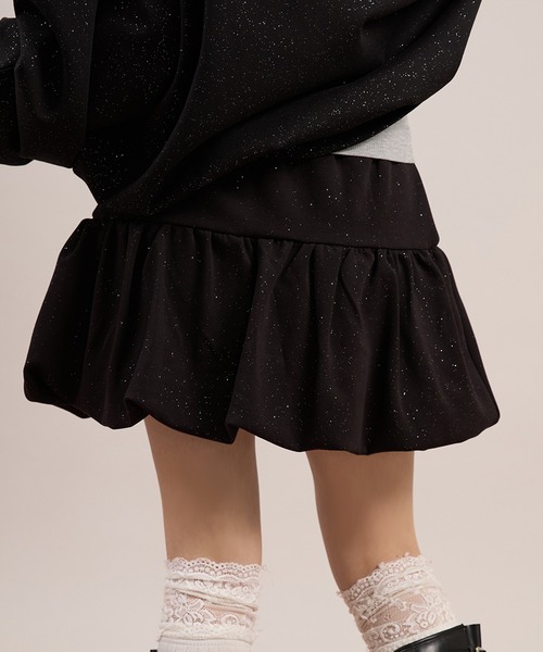 apres jour mignon(アプレジュールミニョン)の「【セットアップ着用可能】ポンチバルーンスカート(スカート・レディース・オフホワイト/チャコールグレー/杢グレー/ブラック/モカ・フリー/LARGE)」の18枚目の写真