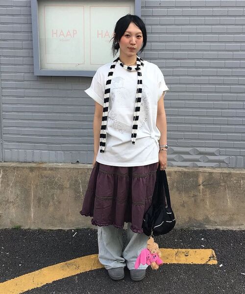 TYPESERVICE（タイプサービス）の「Cry Eyes Half Sleeve Top [White]（Tシャツ/カットソー・レディース・その他・FREE）」の10枚目の写真