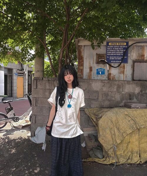 TYPESERVICE（タイプサービス）の「Cry Eyes Half Sleeve Top [White]（Tシャツ/カットソー・レディース・その他・FREE）」の12枚目の写真