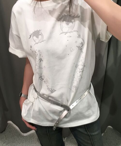 TYPESERVICE（タイプサービス）の「Cry Eyes Half Sleeve Top [White]（Tシャツ/カットソー・レディース・その他・FREE）」の18枚目の写真