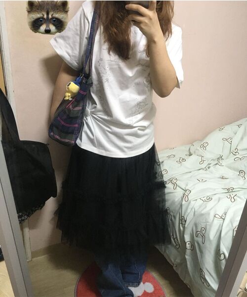 TYPESERVICE（タイプサービス）の「Cry Eyes Half Sleeve Top [White]（Tシャツ/カットソー・レディース・その他・FREE）」の19枚目の写真