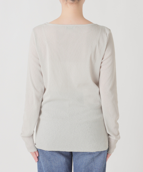 journal standard L'essage（ジャーナルスタンダードレサージュ）の「DRYリブセットアップ（Tシャツ/カットソー・レディース・アイボリー/ブラック/ライトグレー・FREE）」の5枚目の写真