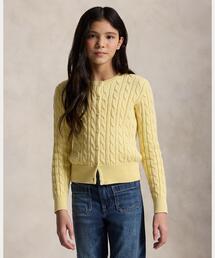 POLO RALPH LAUREN CHILDRENSWEAR（ポロ ラルフ ローレン チルドレンズウェア）の「メタリック ケーブルニット カーディガン（カーディガン/ボレロ）」