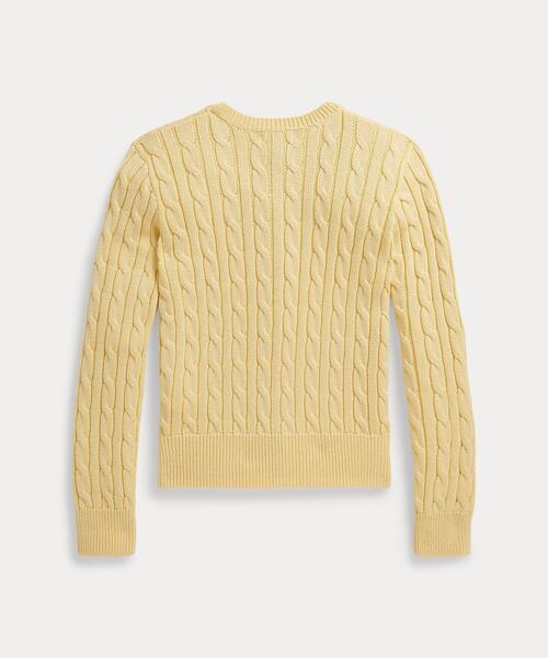 POLO RALPH LAUREN CHILDRENSWEAR（ポロ ラルフ ローレン チルドレンズウェア）の「メタリック ケーブルニット カーディガン（カーディガン/ボレロ・キッズ・イエロー・M/XL/L/S）」の3枚目の写真