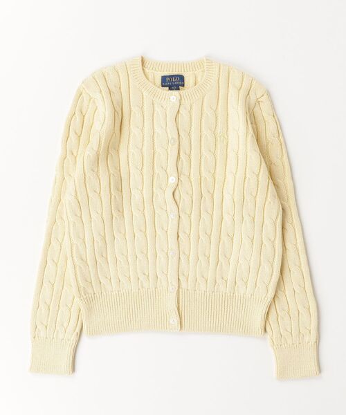 Ralph Lauren メタリック　ケーブルニットカーディガン メタリック ケーブルニット カーディガン（カーディガン/ボレロ