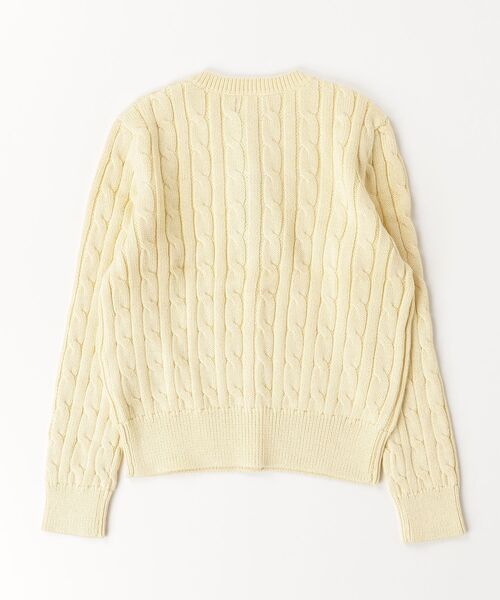POLO RALPH LAUREN CHILDRENSWEAR（ポロ ラルフ ローレン チルドレンズウェア）の「メタリック ケーブルニット カーディガン（カーディガン/ボレロ・キッズ・イエロー・M/XL/L/S）」の6枚目の写真