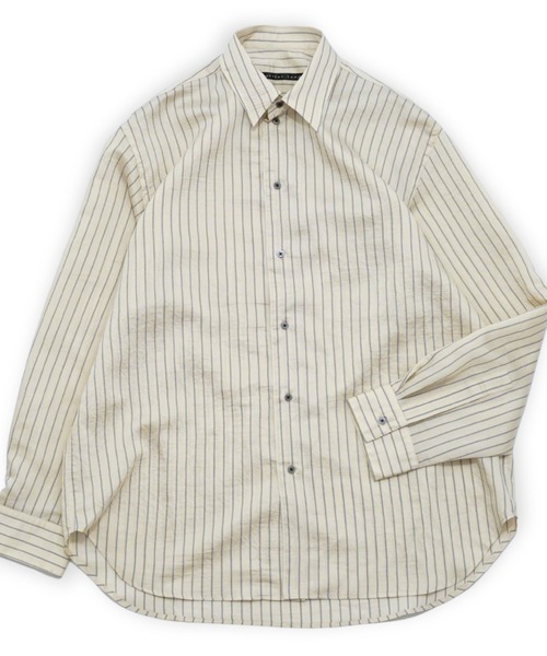 my beautiful landlet(マイビューティフルランドレット)の「【my beautiful landlet】 SIZZLE CHECK/CALVIA STRIPE OVERSIZE SHIRT(シャツ/ブラウス・メンズ・ブルー/チェック/ブラウン/ブラック/ライム/ベージュ・1/0)」の3枚目の写真