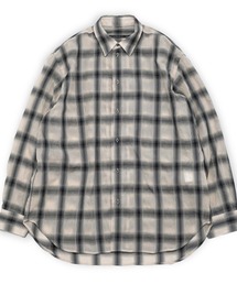 my beautiful landlet（マイビューティフルランドレット）の「【my beautiful landlet】 SIZZLE CHECK/CALVIA STRIPE OVERSIZE SHIRT（シャツ/ブラウス）」