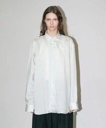 my beautiful landlet（マイビューティフルランドレット）の「【my beautiful landlet】 SIZZLE CHECK/CALVIA STRIPE OVERSIZE SHIRT（シャツ/ブラウス）」