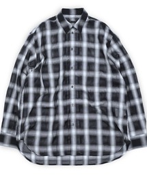 my beautiful landlet（マイビューティフルランドレット）の「【my beautiful landlet】 SIZZLE CHECK/CALVIA STRIPE OVERSIZE SHIRT（シャツ/ブラウス）」