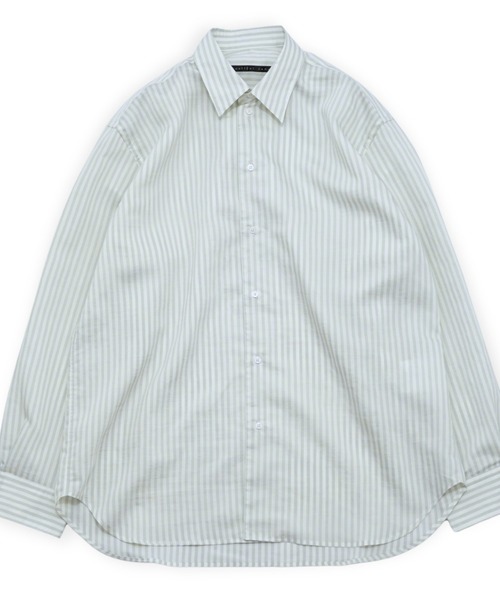 my beautiful landlet(マイビューティフルランドレット)の「【my beautiful landlet】 SIZZLE CHECK/CALVIA STRIPE OVERSIZE SHIRT(シャツ/ブラウス・メンズ・ブルー/チェック/ブラウン/ブラック/ライム/ベージュ・1/0)」の15枚目の写真