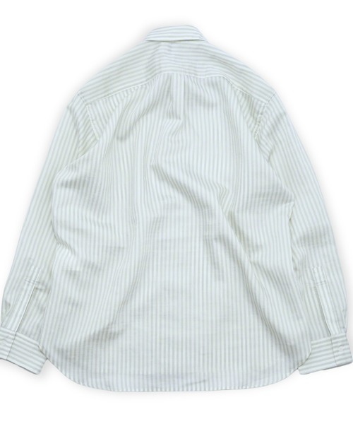 my beautiful landlet(マイビューティフルランドレット)の「【my beautiful landlet】 SIZZLE CHECK/CALVIA STRIPE OVERSIZE SHIRT(シャツ/ブラウス・メンズ・ブルー/チェック/ブラウン/ブラック/ライム/ベージュ・1/0)」の16枚目の写真