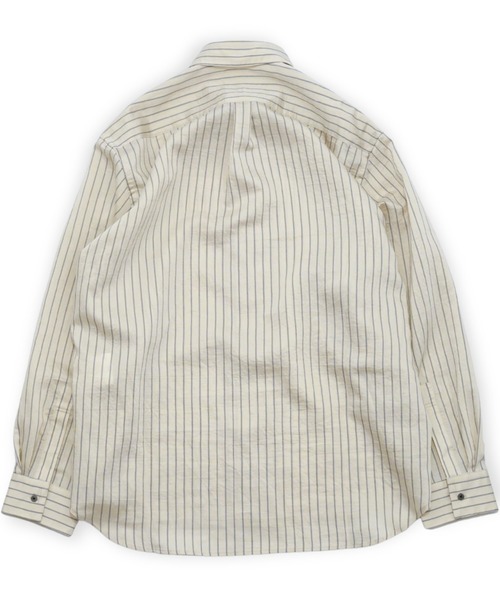 my beautiful landlet(マイビューティフルランドレット)の「【my beautiful landlet】 SIZZLE CHECK/CALVIA STRIPE OVERSIZE SHIRT(シャツ/ブラウス・メンズ・ブルー/チェック/ブラウン/ブラック/ライム/ベージュ・1/0)」の21枚目の写真