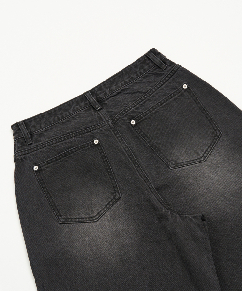 TOFFEE(トフィー)の「サイドラインデニムパンツ (ブラック)(デニムパンツ・メンズ・その他・SMALL/MEDIUM/LARGE/X-LARGE)」の11枚目の写真