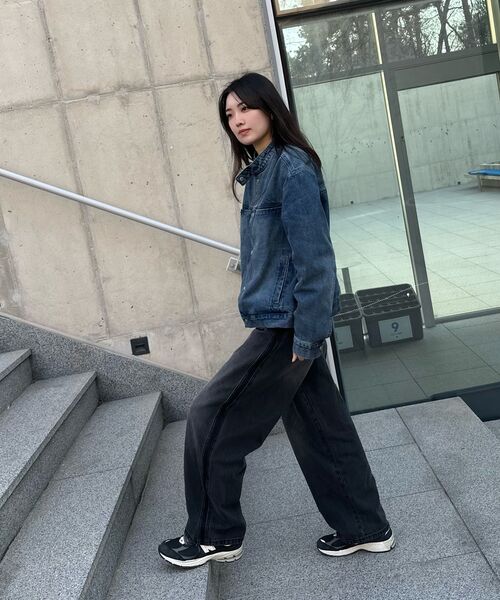 TOFFEE(トフィー)の「サイドラインデニムパンツ (ブラック)(デニムパンツ・メンズ・その他・SMALL/MEDIUM/LARGE/X-LARGE)」の8枚目の写真