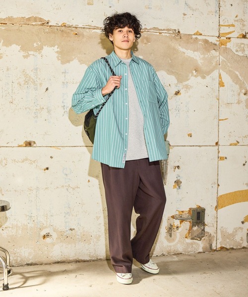 niko and...（ニコアンド）の「フェードダックイージーパンツ（その他パンツ・メンズ・ダークブラウン/チャコール・LARGE/MEDIUM）」の3枚目の写真