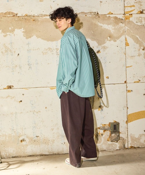 niko and...（ニコアンド）の「フェードダックイージーパンツ（その他パンツ・メンズ・ダークブラウン/チャコール・LARGE/MEDIUM）」の4枚目の写真