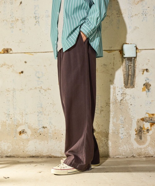 niko and...（ニコアンド）の「フェードダックイージーパンツ（その他パンツ・メンズ・ダークブラウン/チャコール・LARGE/MEDIUM）」の8枚目の写真