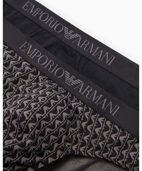 EMPORIO ARMANI(エンポリオアルマーニ)の「<オンライン限定>【エンポリオ アルマーニ】ブリーフ2枚セット パターンミックス(ブリーフ・メンズ・ブラック系その他/パープル系その他・LARGE/X-LARGE/SMALL)」の7枚目の写真