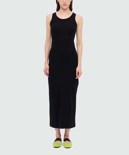 MSGM(エムエスジーエム)の「バックスナップ リブマキシワンピース(ワンピース・レディース・ブラック/ライム・S/M)」の6枚目の写真