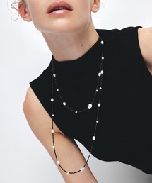 les bon bon】liberty pearl necklace/リバティー パール ネックレス