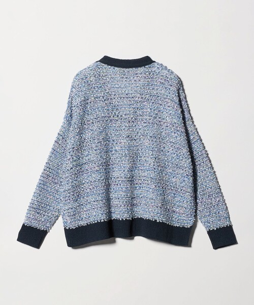 UNITED ARROWS（ユナイテッドアローズ）の「ミックスヤーン カーディガン（カーディガン/ボレロ・レディース・ライトピンク/ネイビー・FREE）」の3枚目の写真