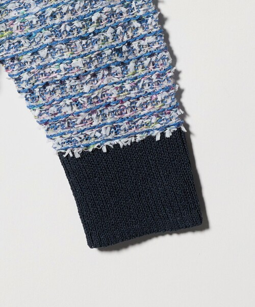 UNITED ARROWS（ユナイテッドアローズ）の「ミックスヤーン カーディガン（カーディガン/ボレロ・レディース・ライトピンク/ネイビー・FREE）」の5枚目の写真