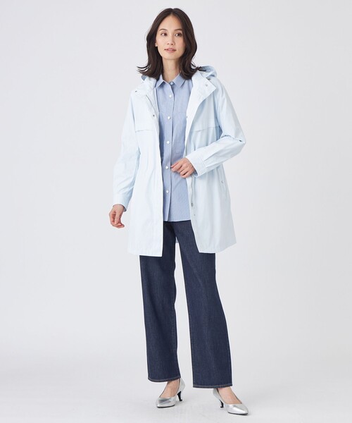 TRANS WORK(トランスワーク)の「【ウォッシャブル】ブルーストライプシャツ(シャツ/ブラウス・レディース・ブルー/ブルー系その他4・38)」の4枚目の写真