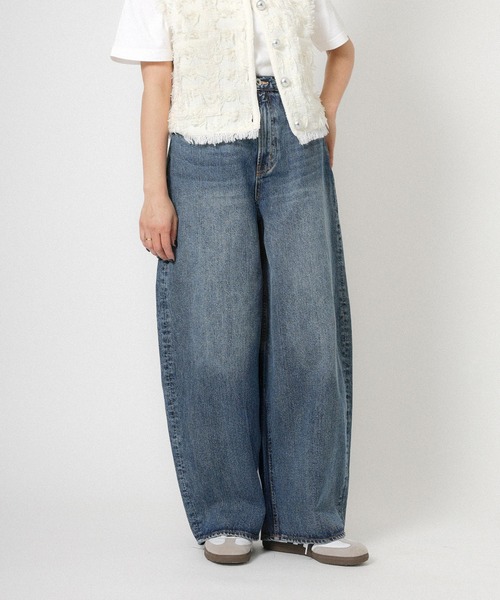 Floran(フローラン)の「【BITBLUE】イージー バレルデニム(デニムパンツ・レディース・ブルー・1/2/0)」の7枚目の写真