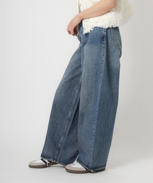 Floran(フローラン)の「【BITBLUE】イージー バレルデニム(デニムパンツ・レディース・ブルー・1/2/0)」の4枚目の写真